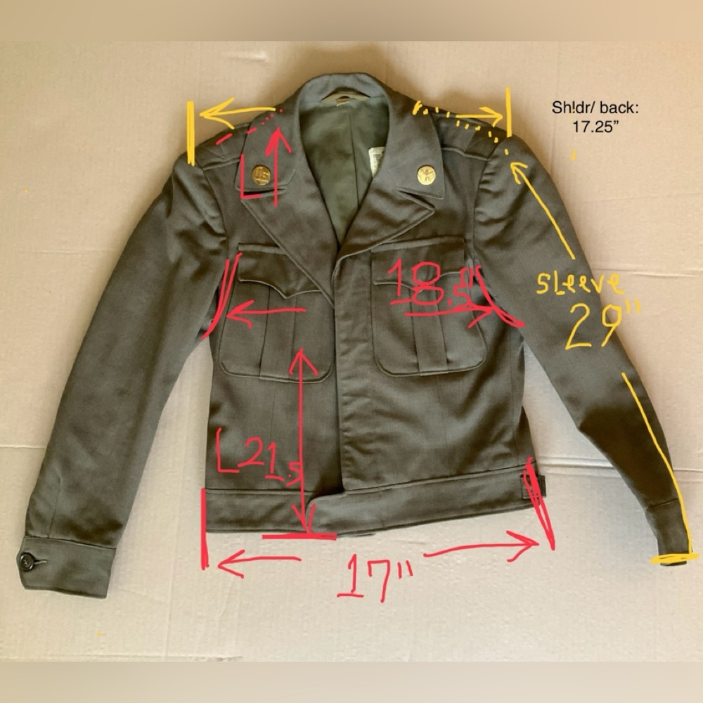 GENUINE WWII EISENHOWER, IKE, WOOL JACKET. GI.